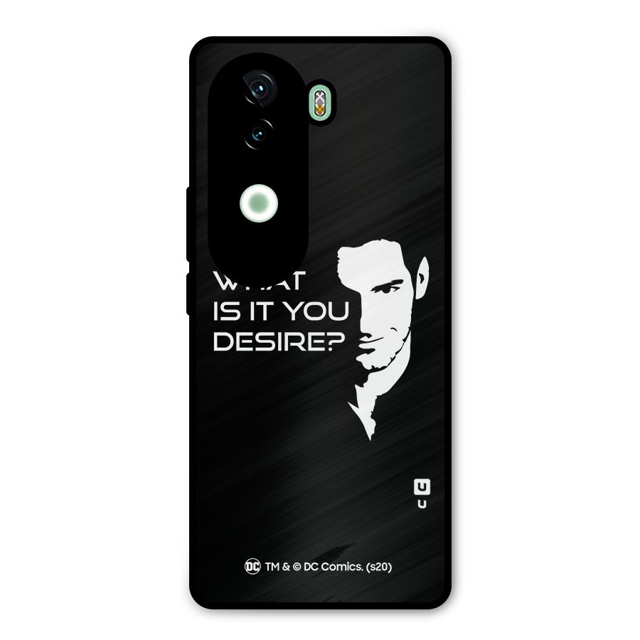 What Do You Desire Metal Back Case for iQOO Z9s