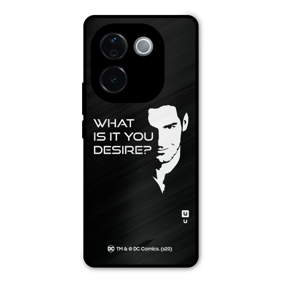 What Do You Desire Metal Back Case for iQOO Z9s Pro