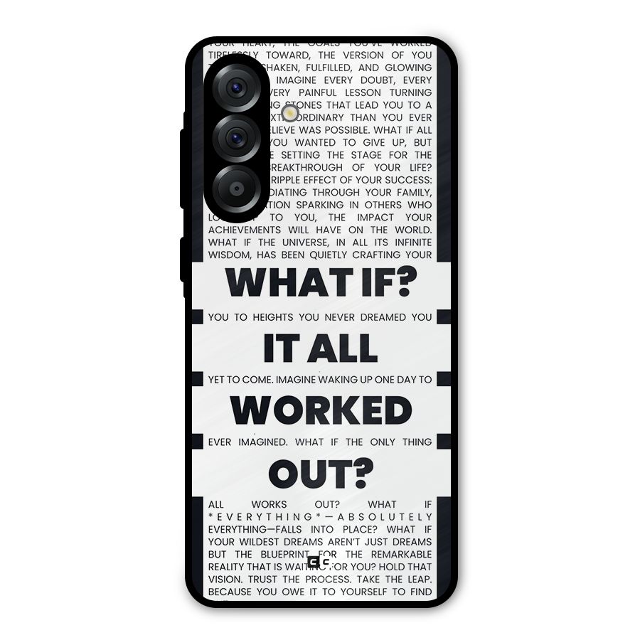 What If Metal Back Case for Galaxy A36