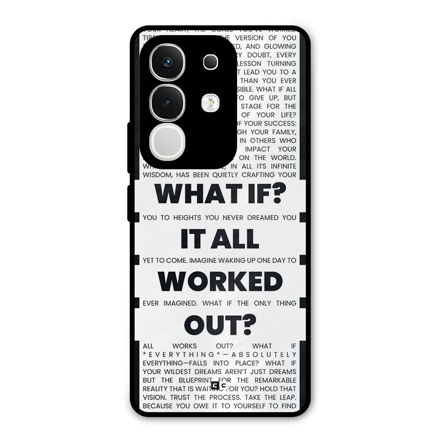 What If Metal Back Case for Vivo T4x