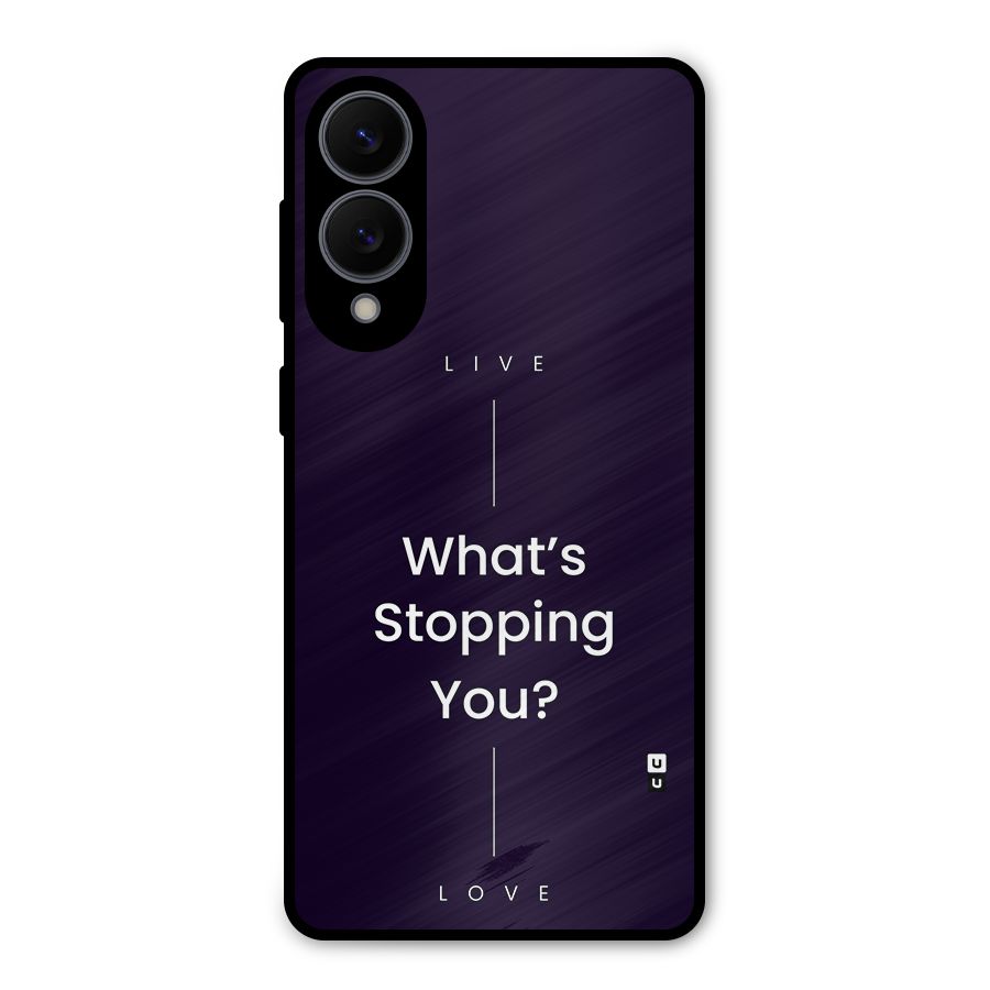 What Stopping You Metal Back Case for Galaxy S25 Edge