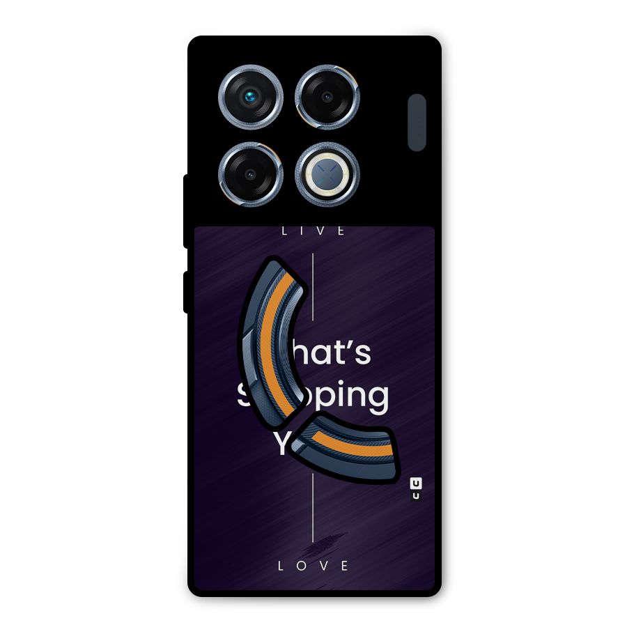What Stopping You Metal Back Case for Infinix GT 20 Pro