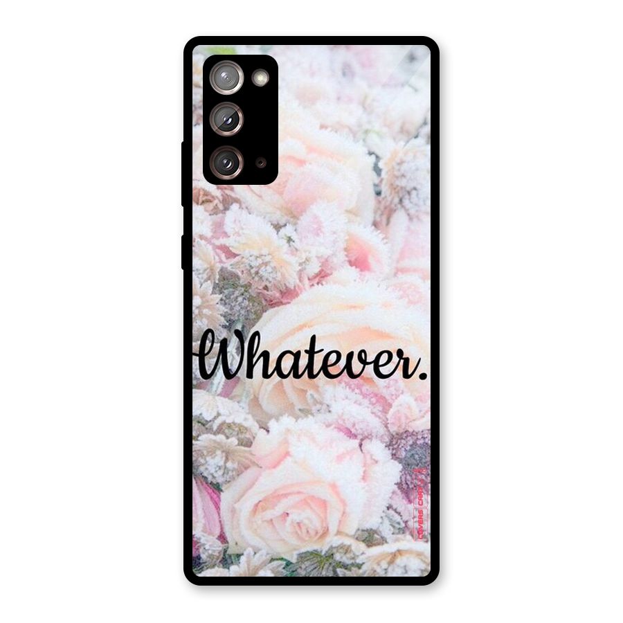 Whatever Glass Back Case for Galaxy Note 20