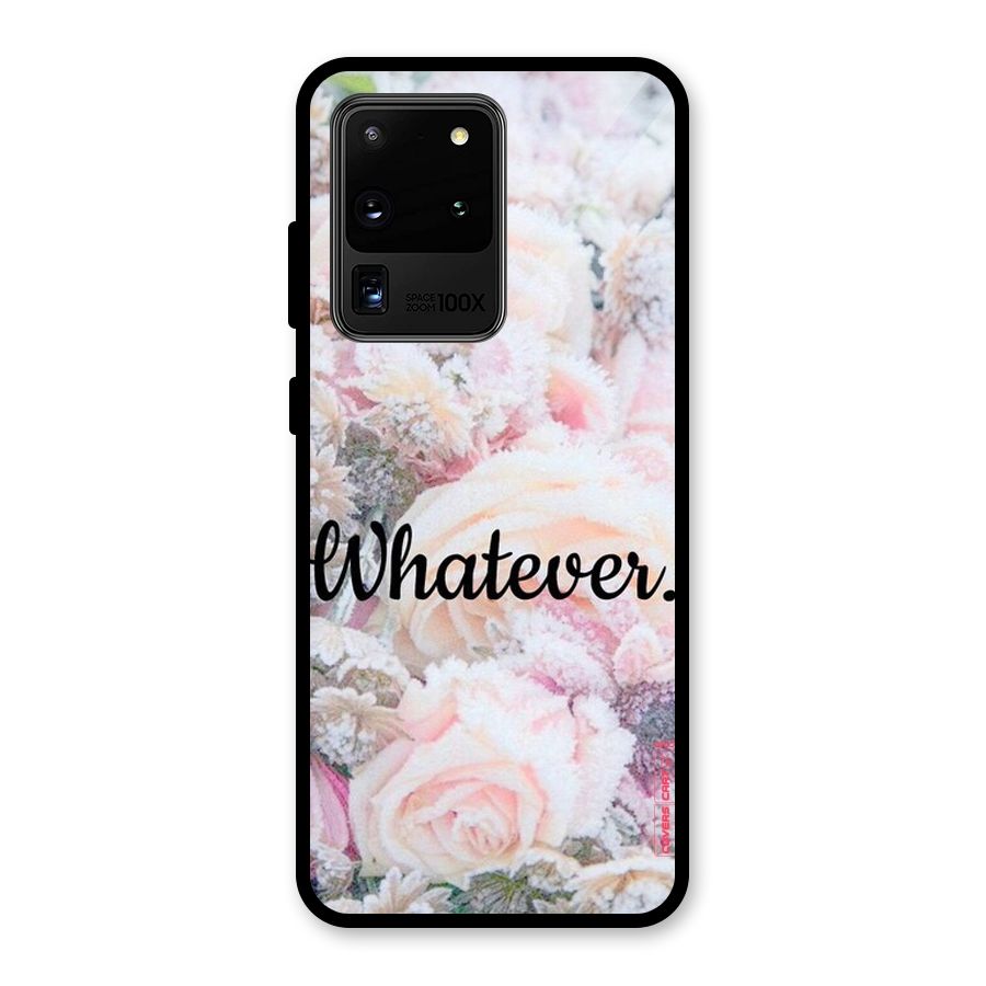 Whatever Glass Back Case for Galaxy S20 Ultra