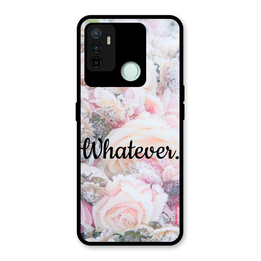 Whatever Glass Back Case for Oppo A53