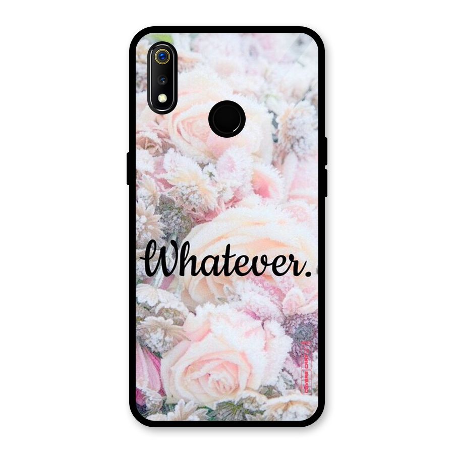 Whatever Glass Back Case for Realme 3i
