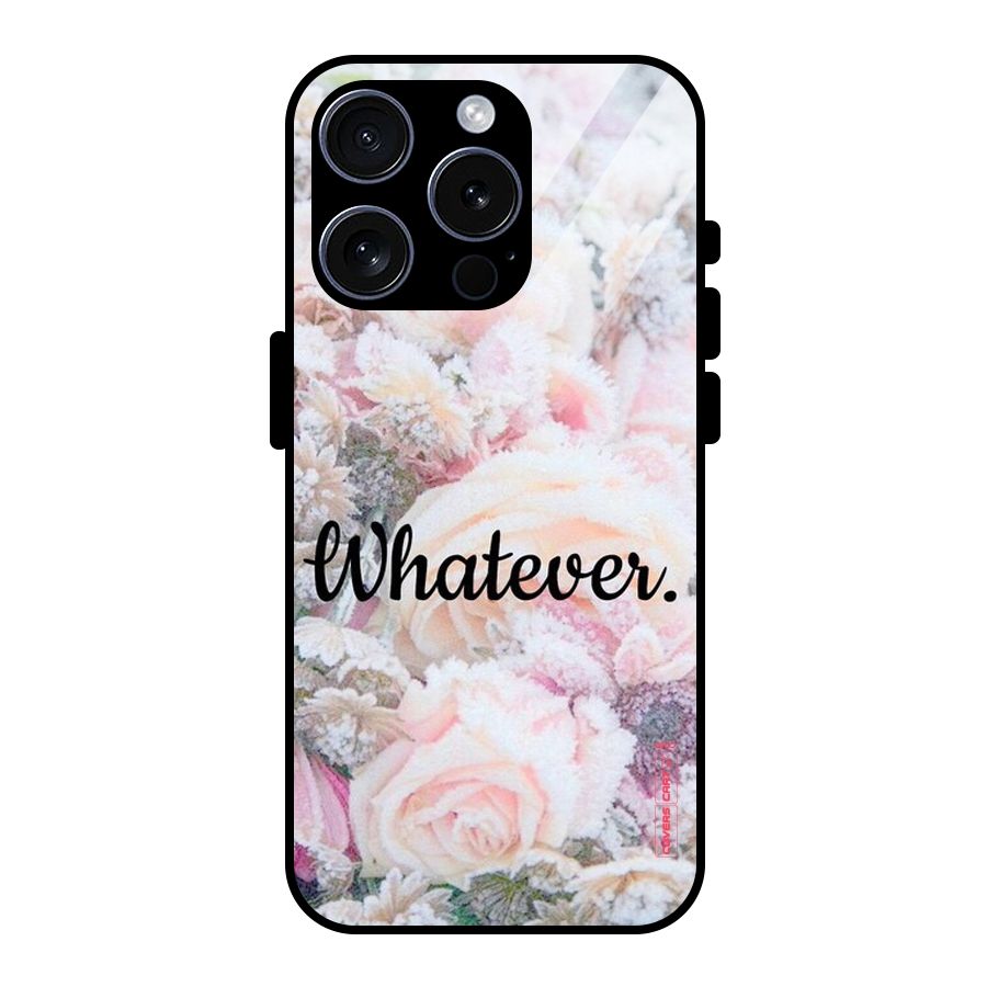 Whatever Glass Back Case for iPhone 15 Pro