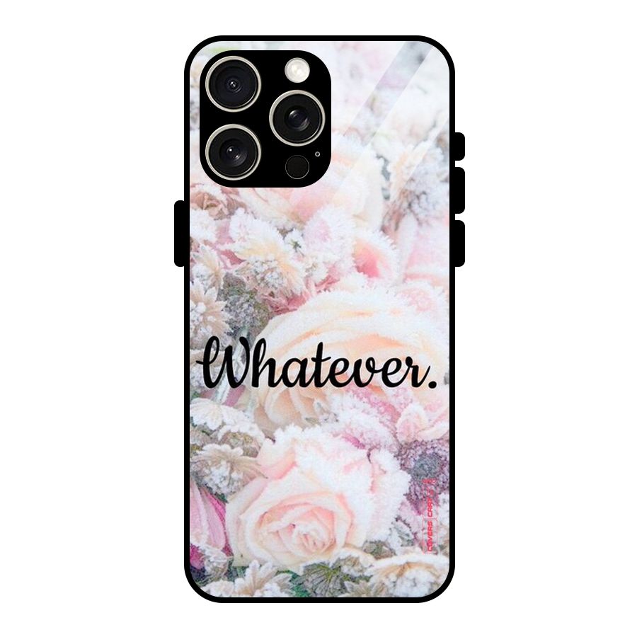 Whatever Glass Back Case for iPhone 15 Pro Max