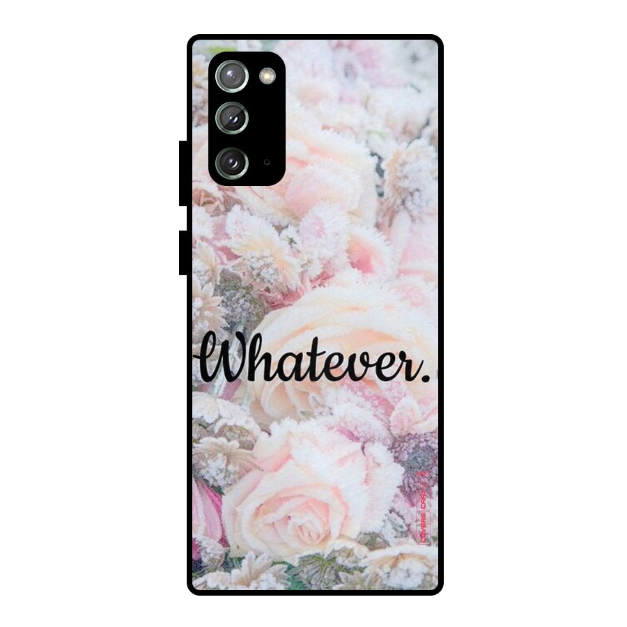 Whatever Metal Back Case for Galaxy Note 20