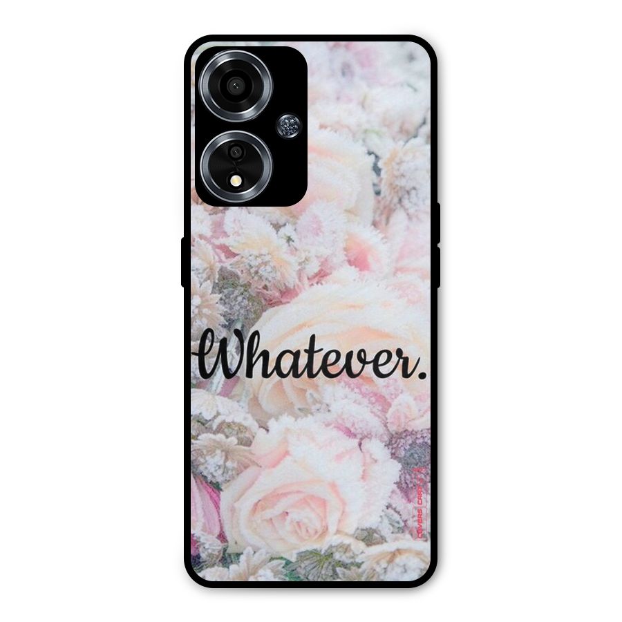 Whatever Metal Back Case for Oppo A59