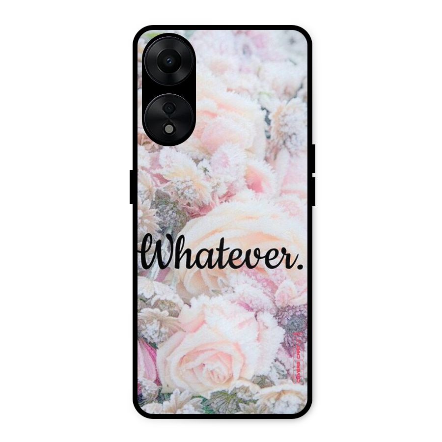 Whatever Metal Back Case for Oppo A78 5G
