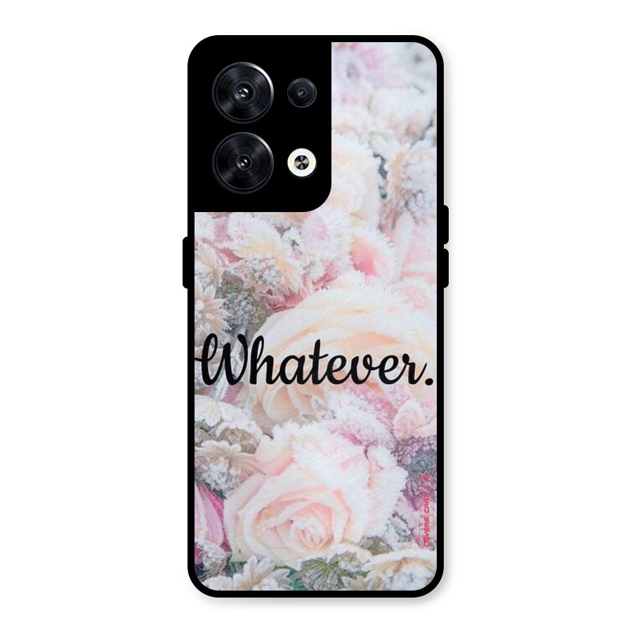 Whatever Metal Back Case for Oppo Reno8 5G