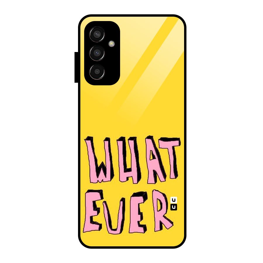 Whatever Yellow Glass Back Case for Galaxy F13