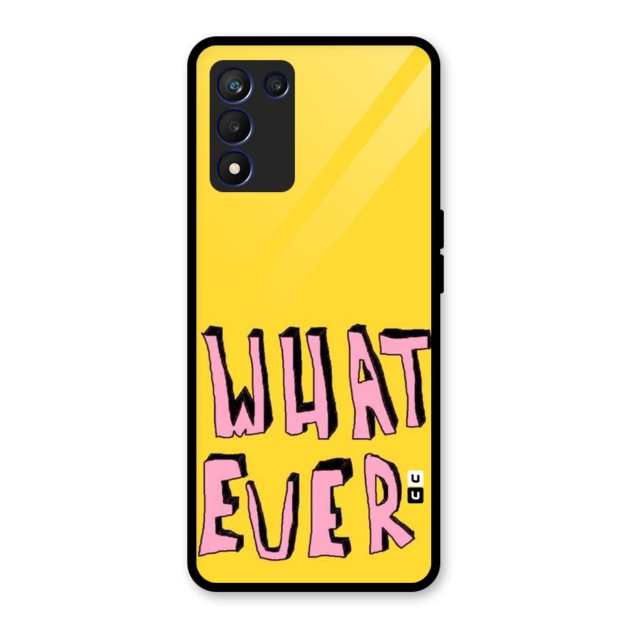 Whatever Yellow Glass Back Case for Realme 9 5G Speed