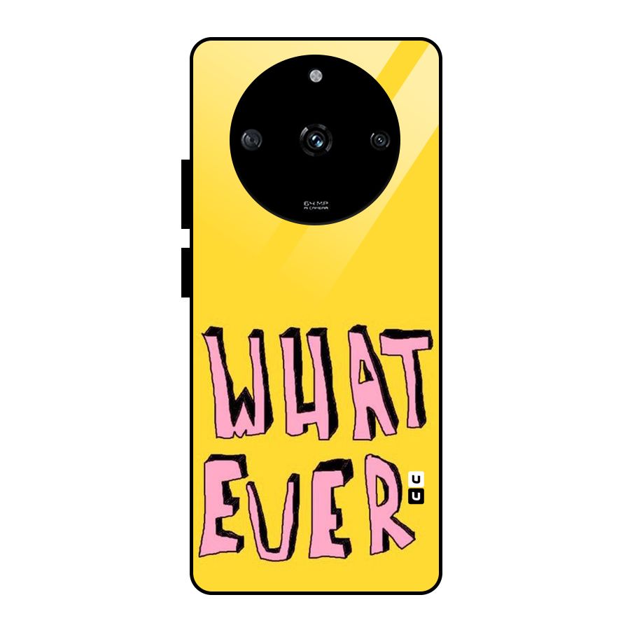 Whatever Yellow Glass Back Case for Realme Narzo 60 5G