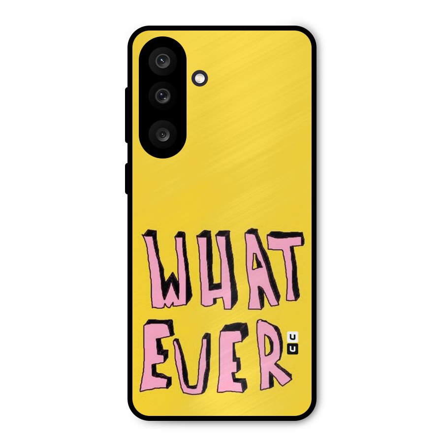 Whatever Yellow Metal Back Case for Galaxy M56