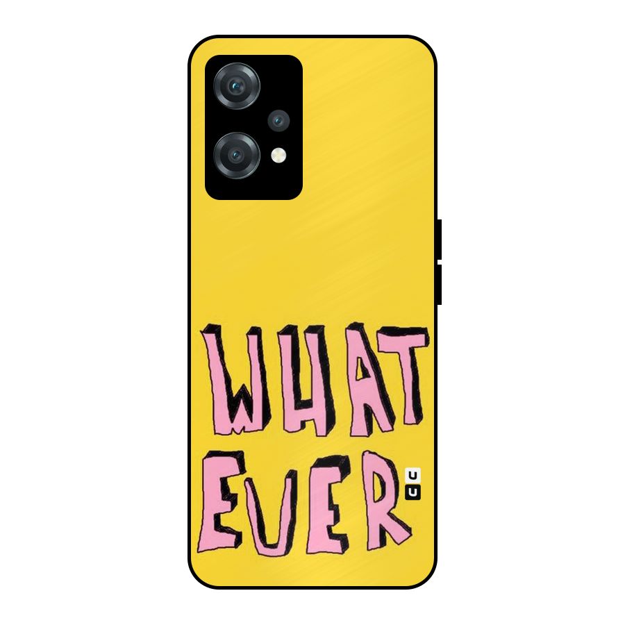 Whatever Yellow Metal Back Case for OnePlus Nord CE 2 Lite 5G