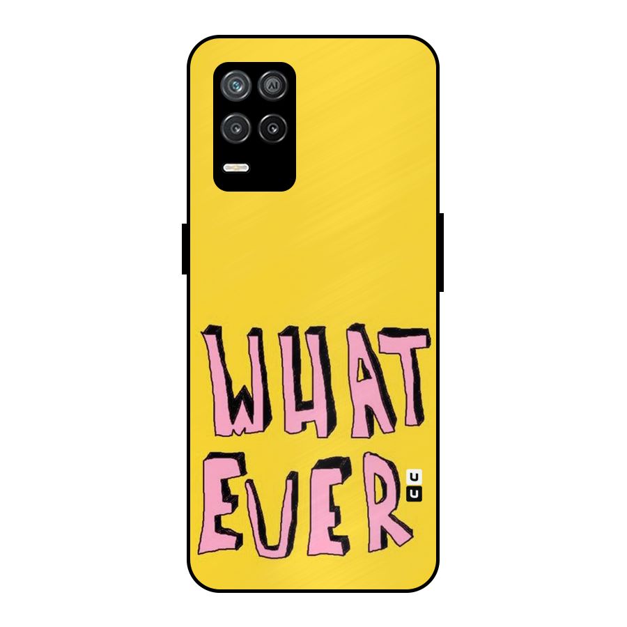 Whatever Yellow Metal Back Case for Realme 8 5G