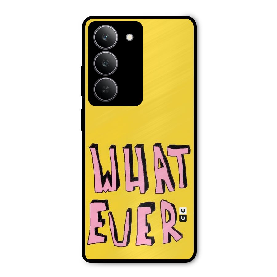Whatever Yellow Metal Back Case for Realme P3x