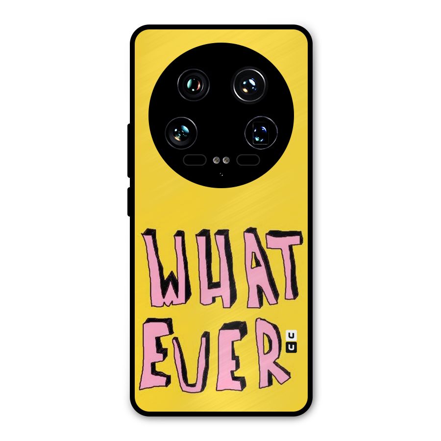 Whatever Yellow Metal Back Case for Xiaomi 14 Ultra