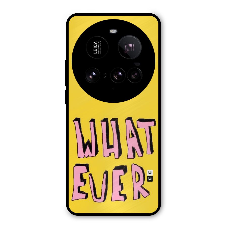 Whatever Yellow Metal Back Case for Xiaomi 15 Ultra