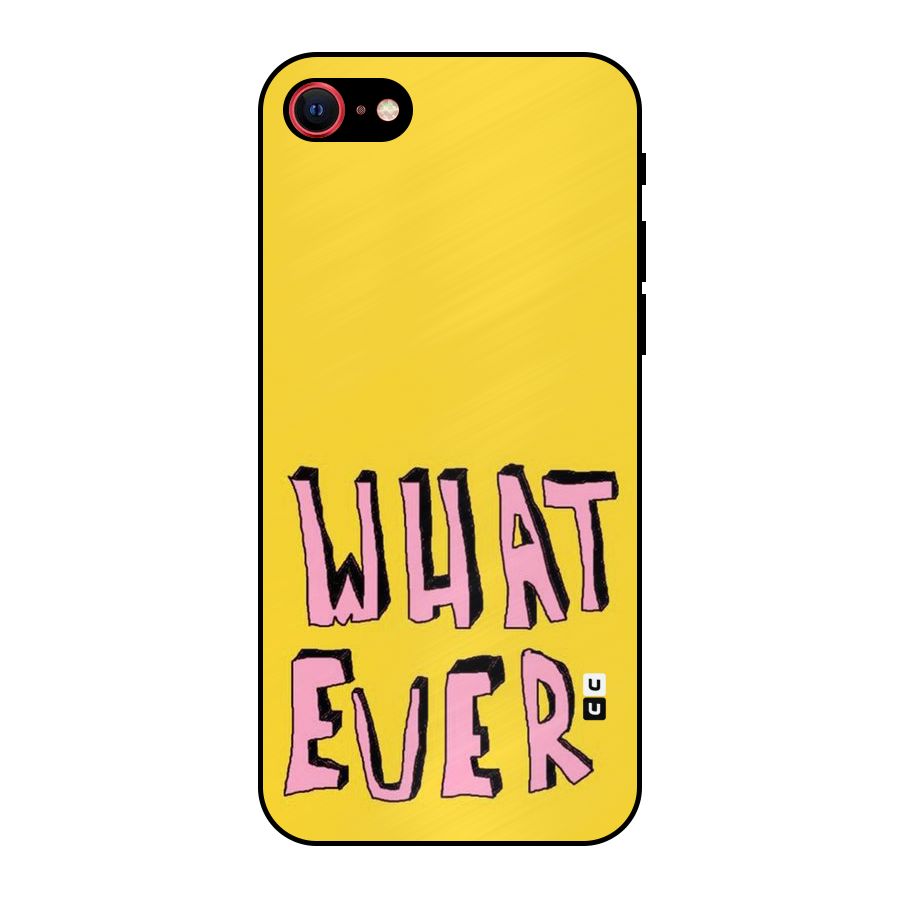 Whatever Yellow Metal Back Case for iPhone 8