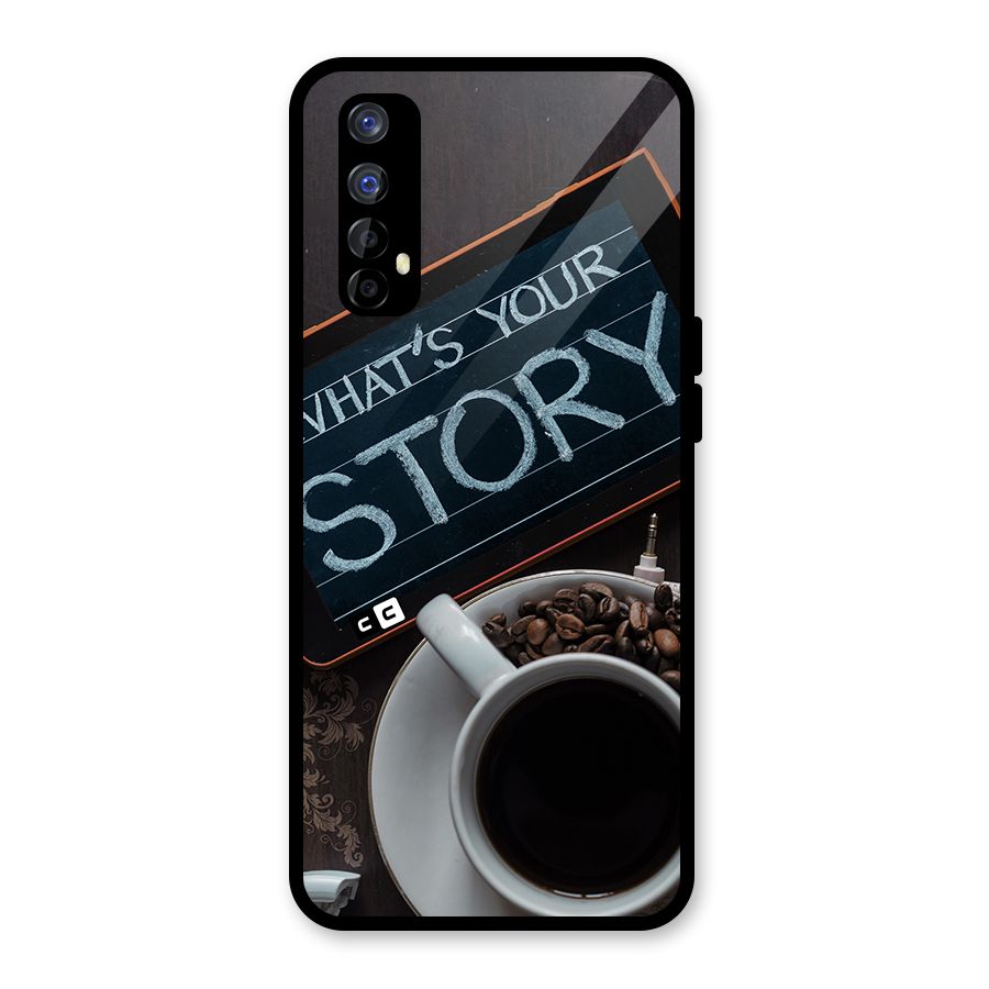 Whats Your Story Glass Back Case for Realme 7