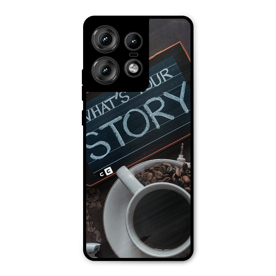 Whats Your Story Metal Back Case for Motorola Edge 50 Pro