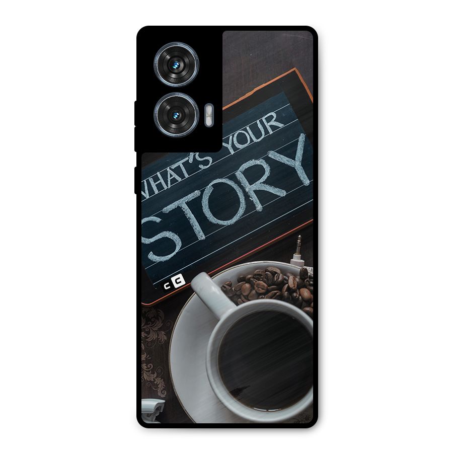 Whats Your Story Metal Back Case for Motorola G96