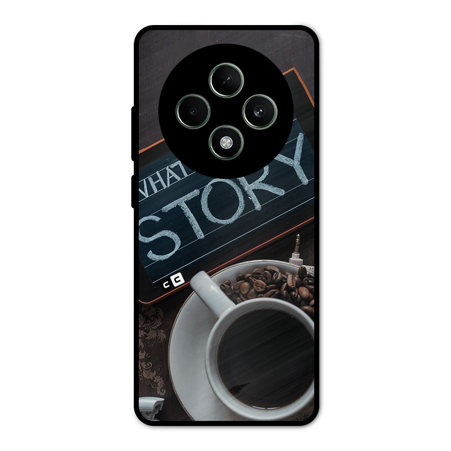 Whats Your Story Metal Back Case for Oppo F27