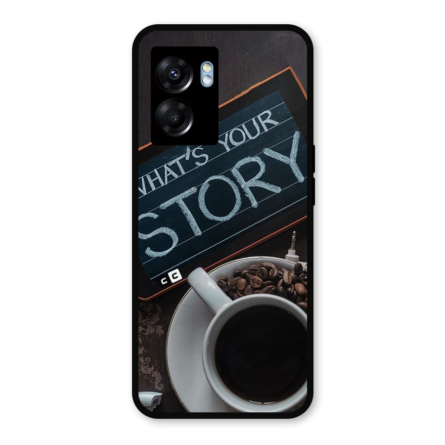 Whats Your Story Metal Back Case for Realme Narzo 50 5G