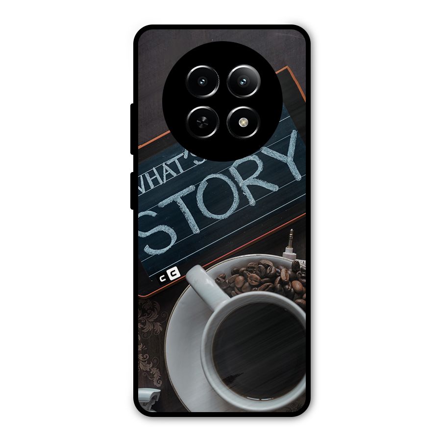 Whats Your Story Metal Back Case for Realme Narzo 70x 5G