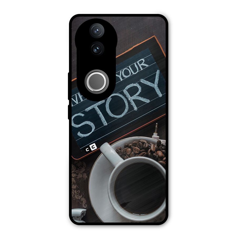 Whats Your Story Metal Back Case for Vivo V50e