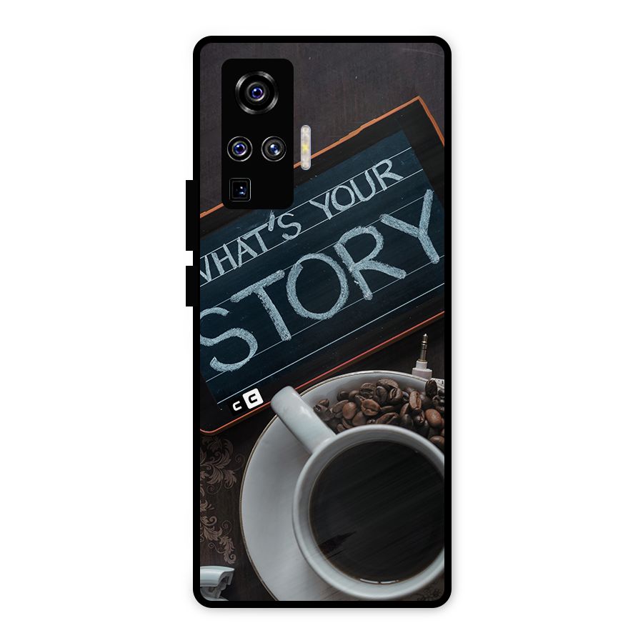 Whats Your Story Metal Back Case for Vivo X50 Pro