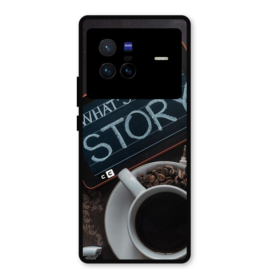 Whats Your Story Metal Back Case for Vivo X80