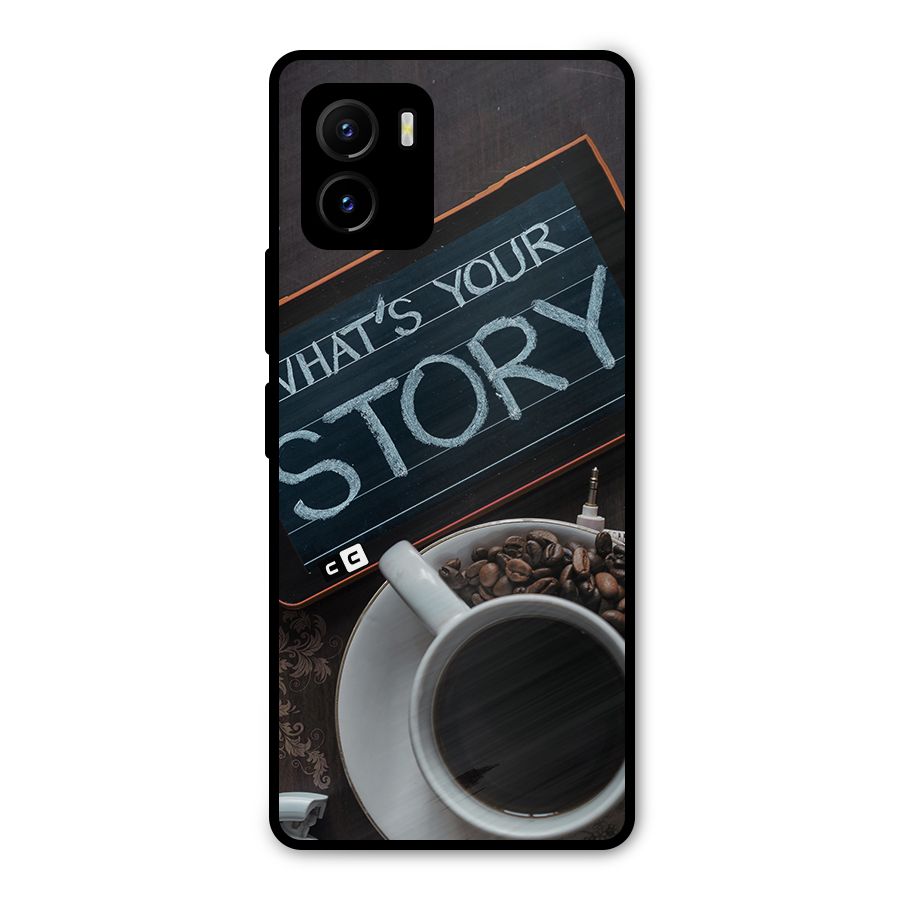 Whats Your Story Metal Back Case for Vivo Y15s
