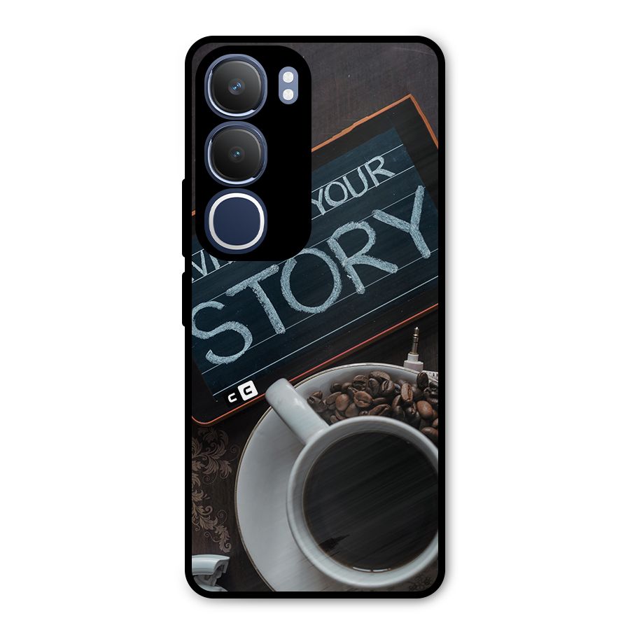 Whats Your Story Metal Back Case for Vivo Y29