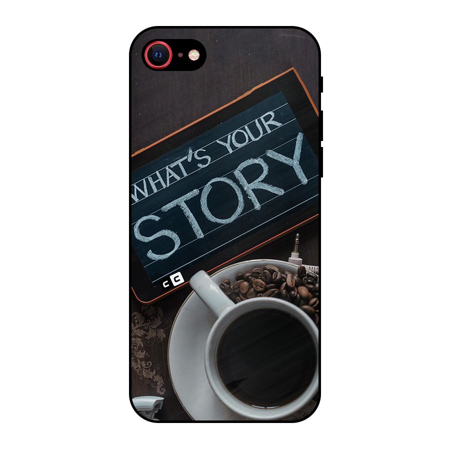 Whats Your Story Metal Back Case for iPhone SE 2022