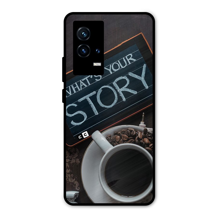 Whats Your Story Metal Back Case for iQOO 9 5G