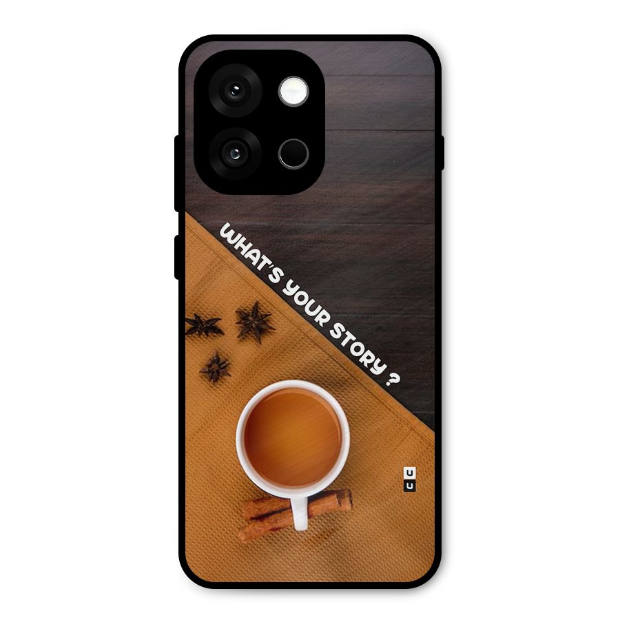Whats Your Tea Story Metal Back Case for OnePlus 13s