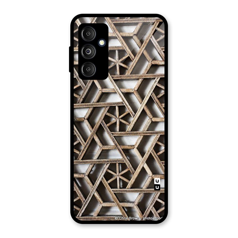 Wheel Design Glass Back Case for Galaxy M14 5G