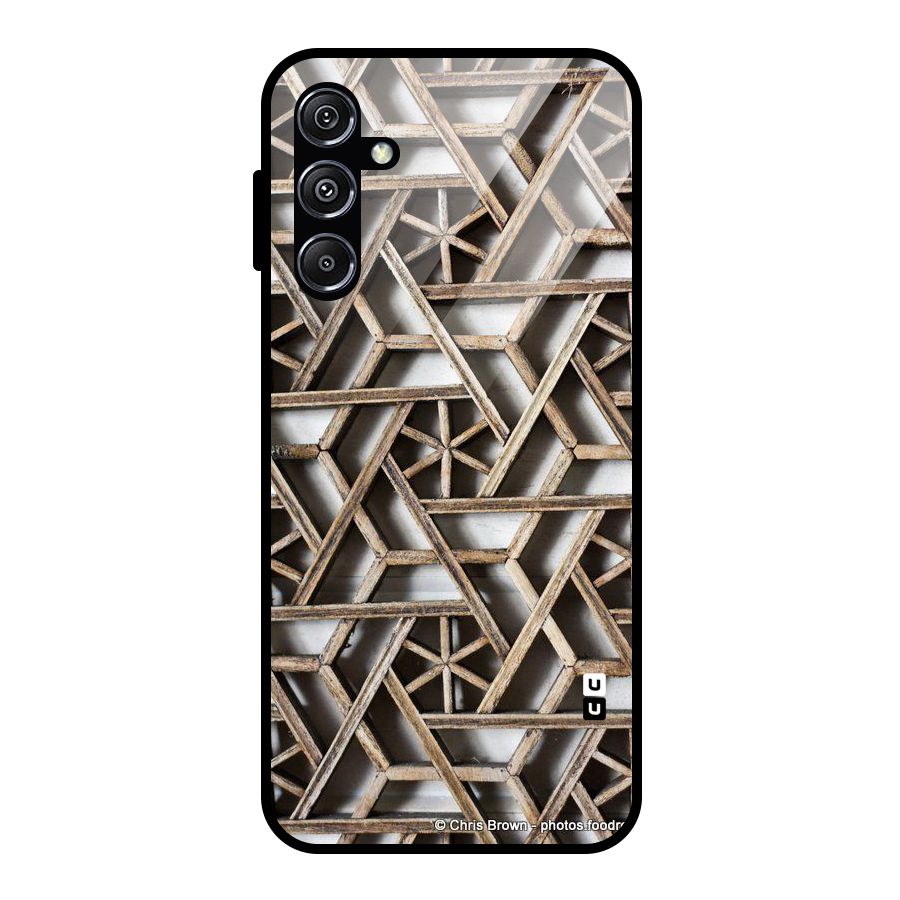 Wheel Design Glass Back Case for Galaxy M34 5G