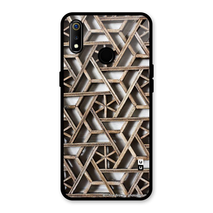 Wheel Design Glass Back Case for Realme 3i