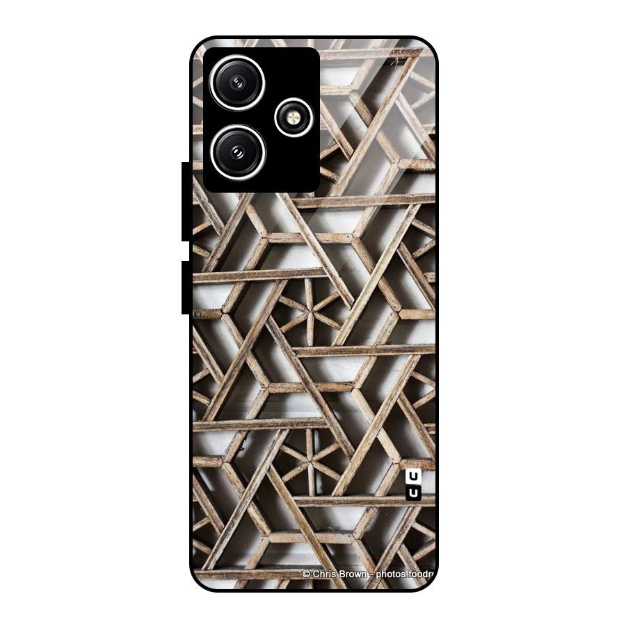 Wheel Design Glass Back Case for Redmi 12 5G