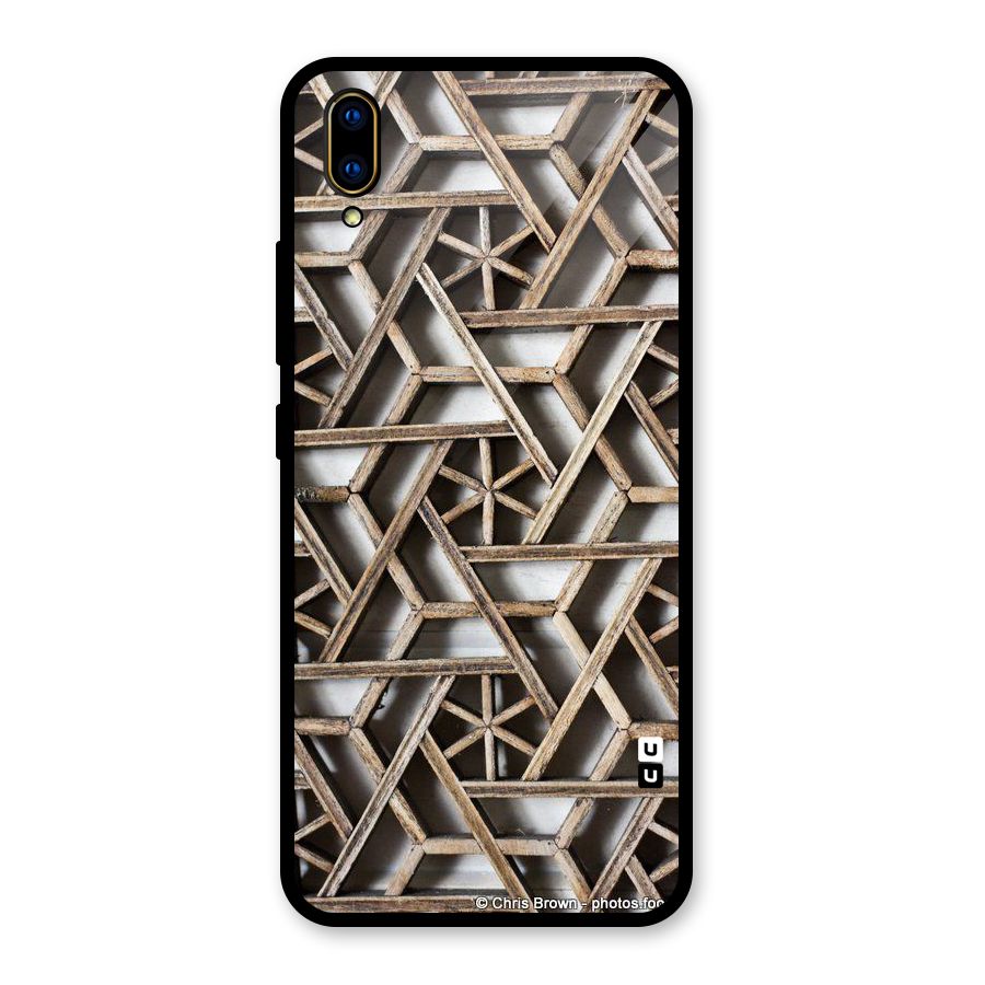 Wheel Design Glass Back Case for Vivo V11 Pro