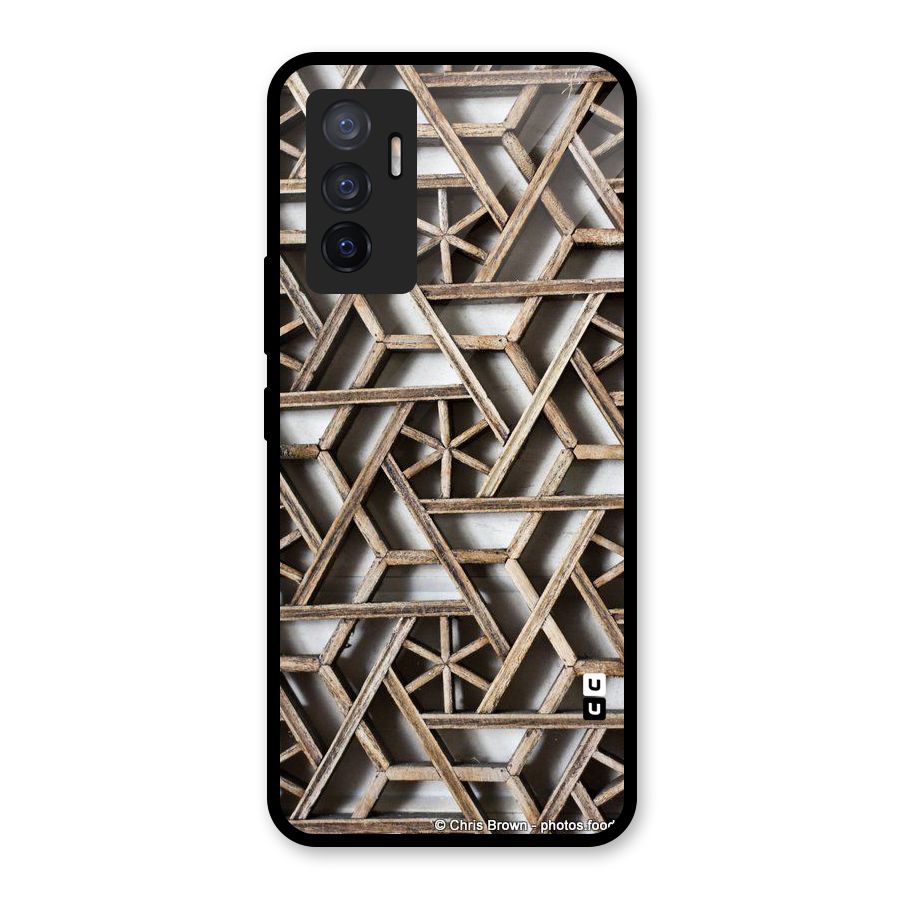 Wheel Design Glass Back Case for Vivo V23e