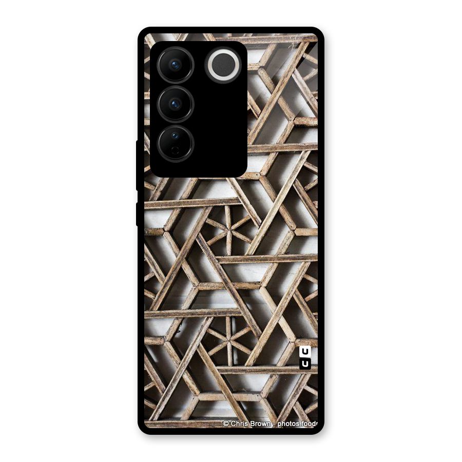 Wheel Design Glass Back Case for Vivo V27