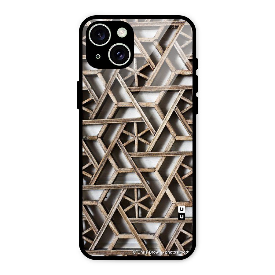 Wheel Design Glass Back Case for iPhone 15 Plus