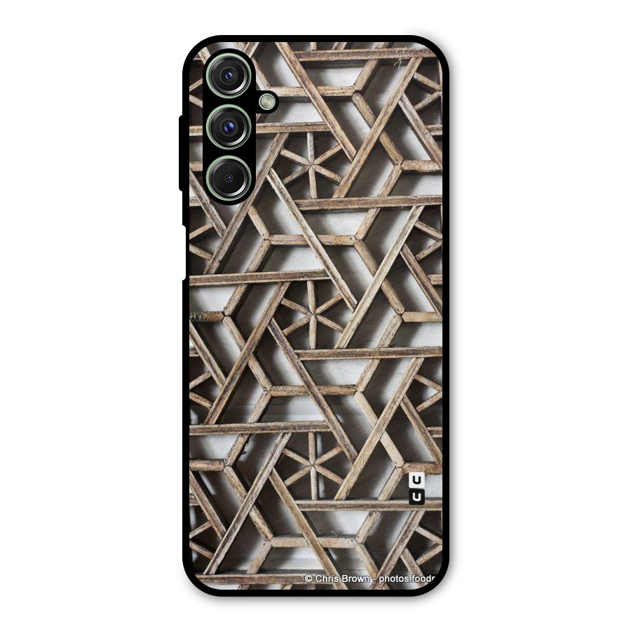 Wheel Design Metal Back Case for Galaxy F34