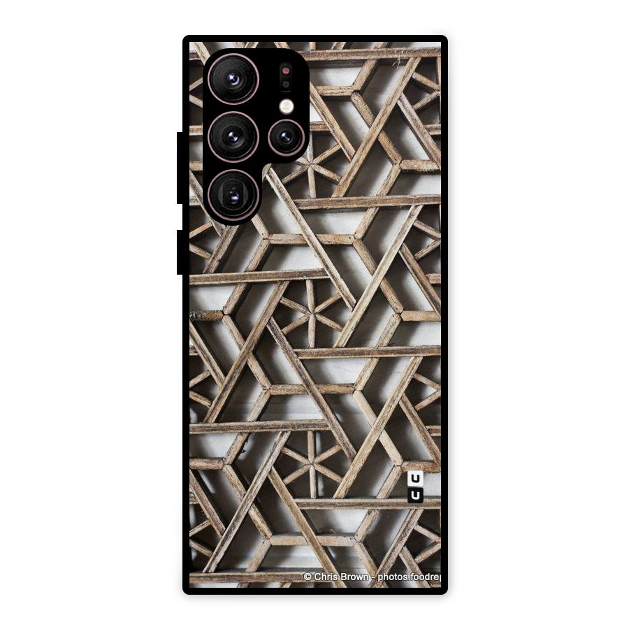 Wheel Design Metal Back Case for Galaxy S22 Ultra 5G
